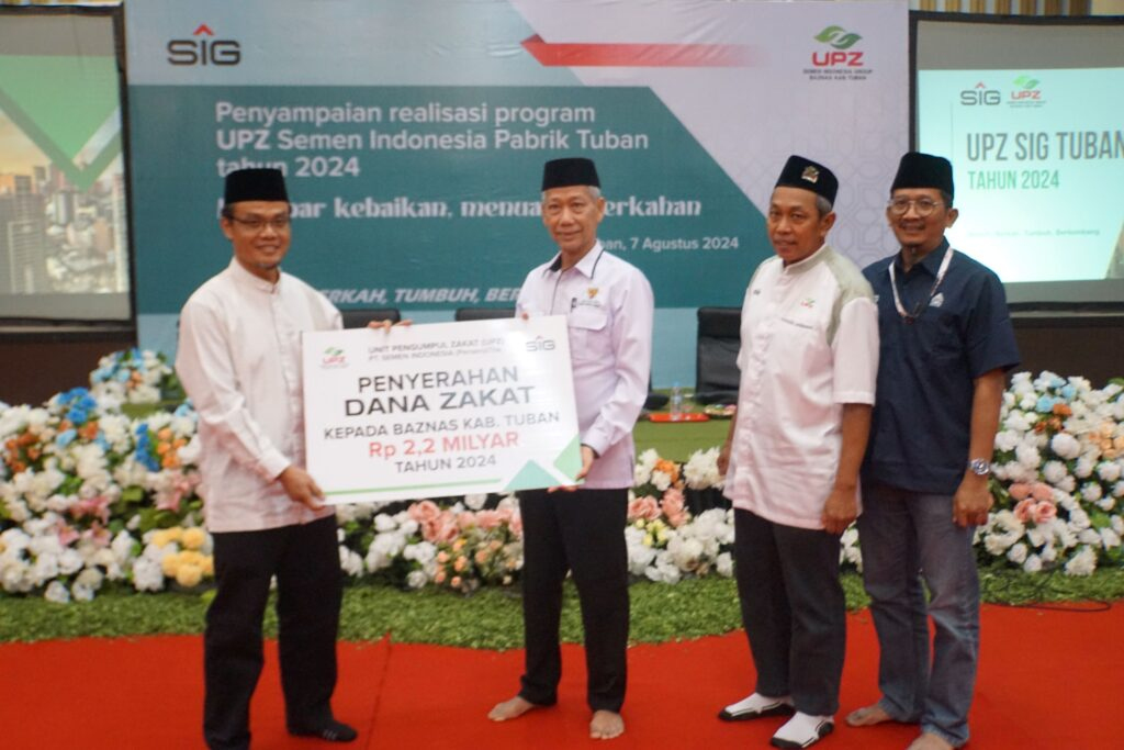 Baznas Tuban : Zakat Karyawan SIG Paling Besar di Kabupaten Tuban